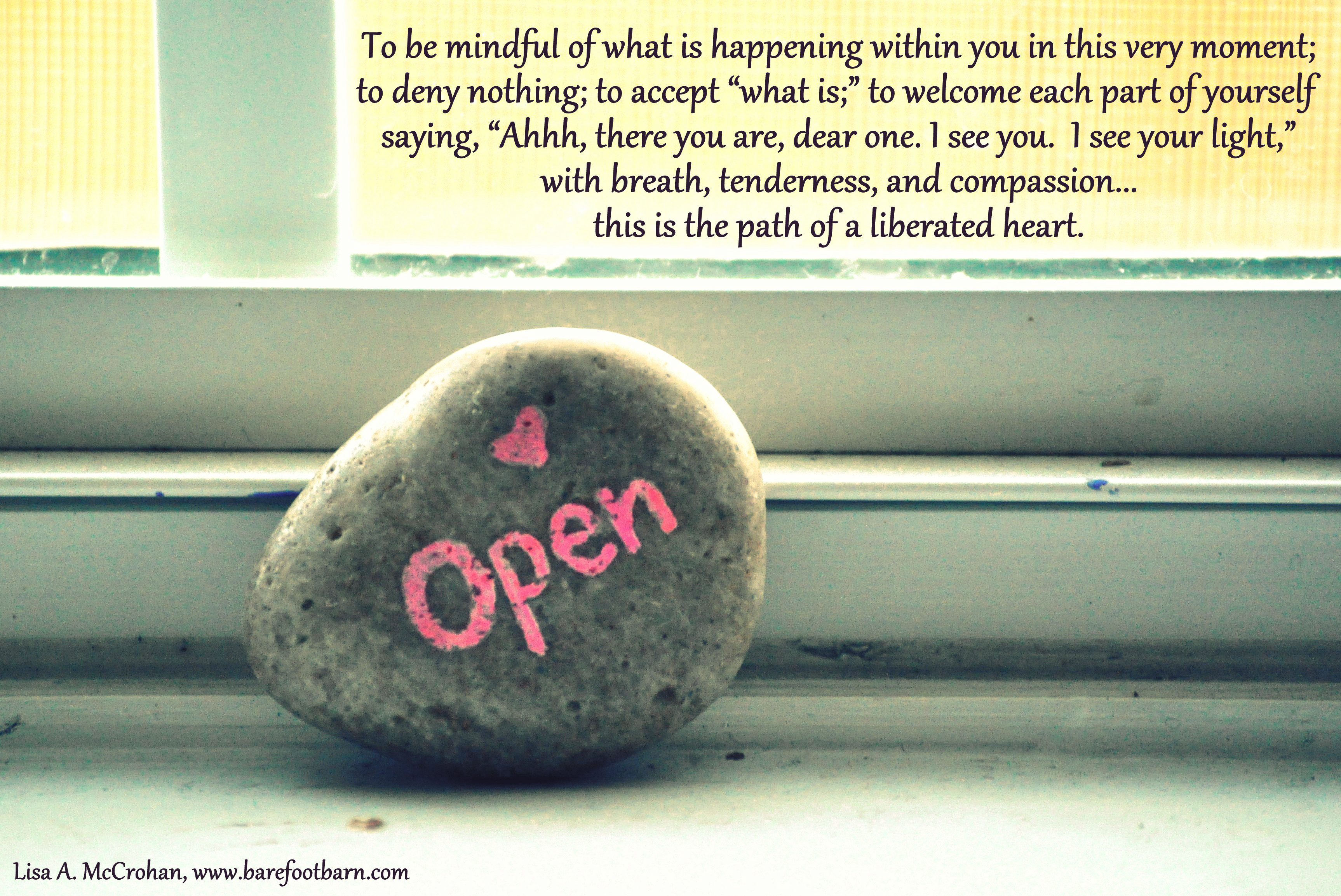 The path of a liberated heart