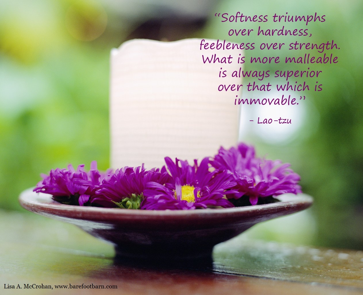 Flowers Surrounding White Candle ca. 2001