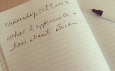 “Love List”: what I appreciate about my husband