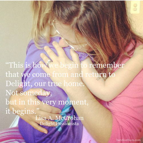 this moment, delight