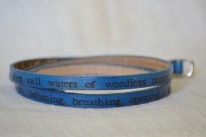 poetic leather wrist wrap, bracelet