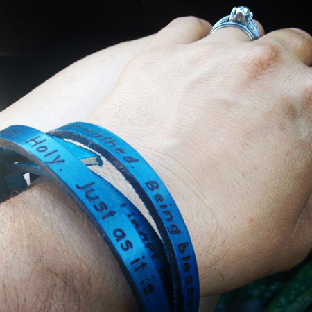 “Linger here feeling your bare feet against the cool grass. Being Breathed. Being blessed. Linger here in this fleeting, fragile, miraculous moment. Holy. Just as it is.”