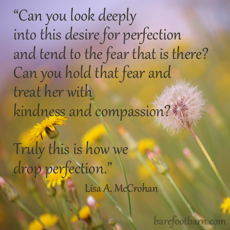 Dropping perfection – a mindful approach