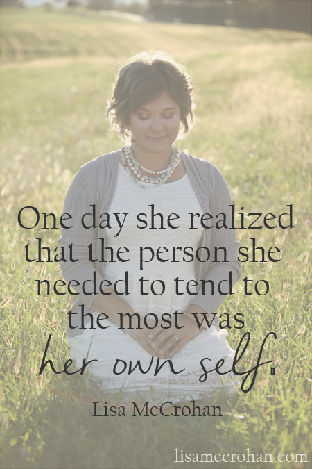 One Day She Realized: a mom’s radical commitment to self-compassion