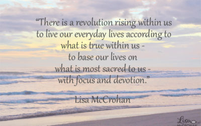 Risk living your life based on what is most sacred to you