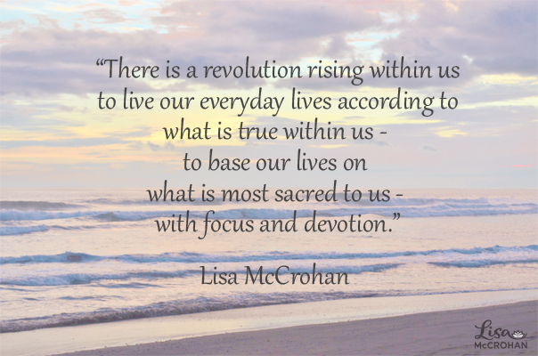 Risk living your life based on what is most sacred to you