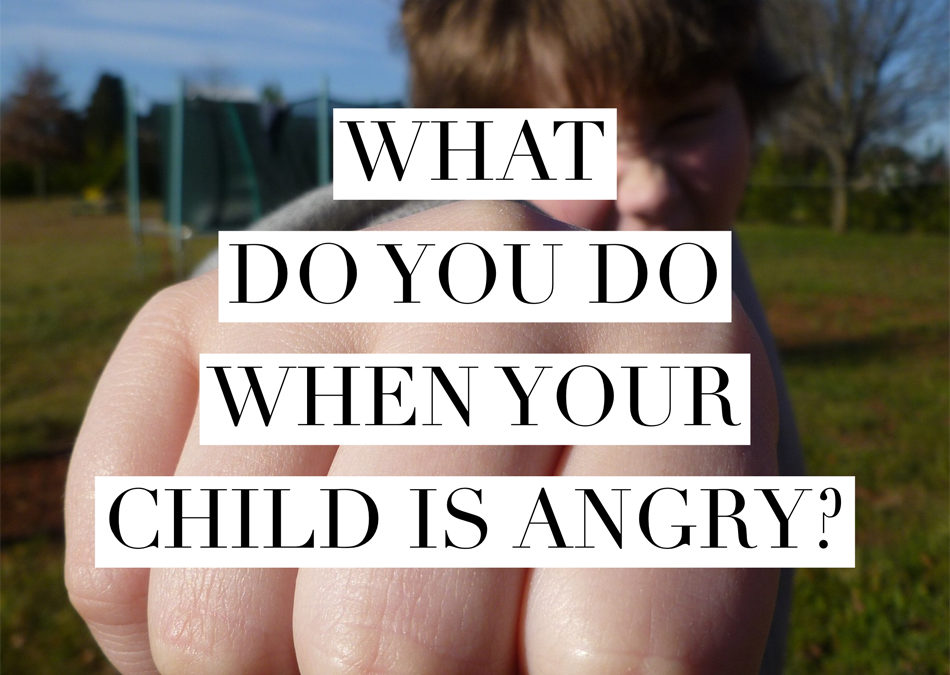 What do you do when your child is angry?  Here’s the first thing to do.