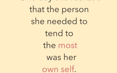 Give yourself the best of you – not what’s left of you